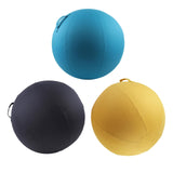 Maxbell Ball Chair Cover Yoga Exercise Anti Slid with Handle Training Belly Gym Blue