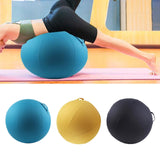 Maxbell Ball Chair Cover Yoga Exercise Anti Slid with Handle Training Belly Gym Blue