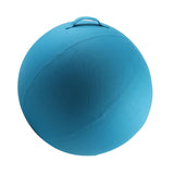 Maxbell Ball Chair Cover Yoga Exercise Anti Slid with Handle Training Belly Gym Blue