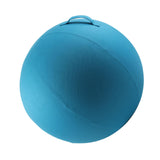 Maxbell Ball Chair Cover Yoga Exercise Anti Slid with Handle Training Belly Gym Blue