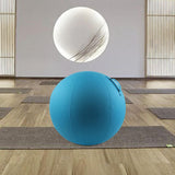 Maxbell Ball Chair Cover Yoga Exercise Anti Slid with Handle Training Belly Gym Blue