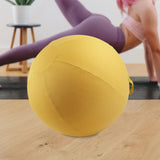 Maxbell Ball Chair Cover Yoga Exercise Anti Slid with Handle Training Belly Gym Yellow