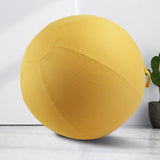 Maxbell Ball Chair Cover Yoga Exercise Anti Slid with Handle Training Belly Gym Yellow