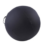 Maxbell Ball Chair Cover Yoga Exercise Anti Slid with Handle Training Belly Gym Gray