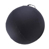 Maxbell Ball Chair Cover Yoga Exercise Anti Slid with Handle Training Belly Gym Gray