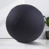 Maxbell Ball Chair Cover Yoga Exercise Anti Slid with Handle Training Belly Gym Gray