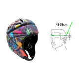Maxbell Rugby Headgear Children Youth Padded for Roller Skating Baseball Colorful