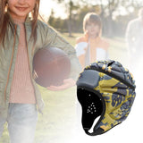 Maxbell Rugby Headgear Children Youth Padded for Roller Skating Baseball Yellow