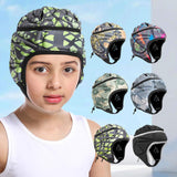 Maxbell Rugby Headgear Children Youth Padded for Roller Skating Baseball Green