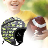 Maxbell Rugby Headgear Children Youth Padded for Roller Skating Baseball Green