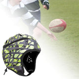 Maxbell Rugby Headgear Children Youth Padded for Roller Skating Baseball Green