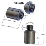 Maxbell Durable Mountain Bike Freehub Body 7-10 Speed Repairing Adaptor Reliable Lock Teeth Bearing