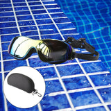 Maxbell Professional Swimming Glasses Non Slip Diving Eyewear Frame Black Plating