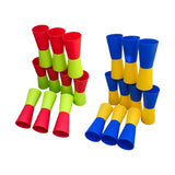 Maxbell 10Pcs Flip Cups Agility Training Running for Basketball Indoor Red Green