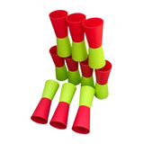 Maxbell 10Pcs Flip Cups Agility Training Running for Basketball Indoor Red Green