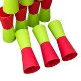 Maxbell 10Pcs Flip Cups Agility Training Running for Basketball Indoor Red Green