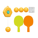 Maxbell Indoor Hanging Table Tennis with Balls for Family School Birthday Gifts yellow