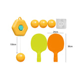 Maxbell Indoor Hanging Table Tennis with Balls for Family School Birthday Gifts yellow