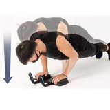 Maxbell Core Trainer Abdominal with Handles Bodybuilding Fitness Push Ups Board Without Pedals Black