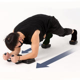 Maxbell Core Trainer Abdominal with Handles Bodybuilding Fitness Push Ups Board With Pedals Black