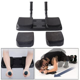 Maxbell Core Trainer Abdominal with Handles Bodybuilding Fitness Push Ups Board With Pedals Black