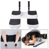 Maxbell Core Trainer Abdominal with Handles Bodybuilding Fitness Push Ups Board With Pedals White