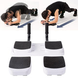Maxbell Core Trainer Abdominal with Handles Bodybuilding Fitness Push Ups Board With Pedals White