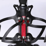 Maxbell Bike Double Water Bottle Extension Rack Adjustable Durable for Camping Silver