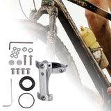 Maxbell Bike Double Water Bottle Extension Rack Adjustable Durable for Camping Silver