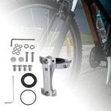 Maxbell Bike Double Water Bottle Extension Rack Adjustable Durable for Camping Silver