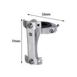 Maxbell Bike Double Water Bottle Extension Rack Adjustable Durable for Camping Silver
