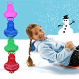 Maxbell Winter Snow Sled Kids Sledge Sleigh Sledding for Grass Sand Skate Toboggan Pink