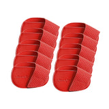 Maxbell Golf Head Covers PU Portable Protector for Athlete Travel Golf Training Red Large