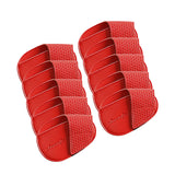 Maxbell Golf Head Covers PU Portable Protector for Athlete Travel Golf Training Red Large