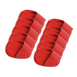 Maxbell Golf Head Covers PU Portable Protector for Athlete Travel Golf Training Red Large