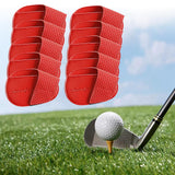 Maxbell Golf Head Covers PU Portable Protector for Athlete Travel Golf Training Red Large