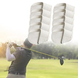 Maxbell Golf Head Covers PU Portable Protector for Athlete Travel Golf Training White Large