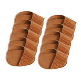 Maxbell Golf Head Covers PU Portable Protector for Athlete Travel Golf Training Brown Small