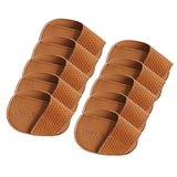 Maxbell Golf Head Covers PU Portable Protector for Athlete Travel Golf Training Brown Small