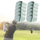 Maxbell Golf Head Covers PU Portable Protector for Athlete Travel Golf Training Light Blue Small