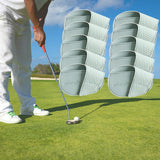 Maxbell Golf Head Covers PU Portable Protector for Athlete Travel Golf Training Light Blue Small