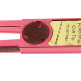 Maxbell Durable Tip Scuffer Burnisher Repair Tool Billiards Pool Tip Shaper Red