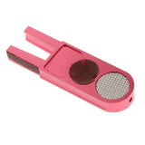 Maxbell Durable Tip Scuffer Burnisher Repair Tool Billiards Pool Tip Shaper Red