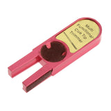 Maxbell Durable Tip Scuffer Burnisher Repair Tool Billiards Pool Tip Shaper Red