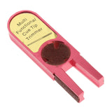 Maxbell Durable Tip Scuffer Burnisher Repair Tool Billiards Pool Tip Shaper Red