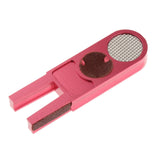 Maxbell Durable Tip Scuffer Burnisher Repair Tool Billiards Pool Tip Shaper Red