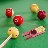 Maxbell Durable Tip Scuffer Burnisher Repair Tool Billiards Pool Tip Shaper Red