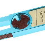 Maxbell Durable Tip Scuffer Burnisher Repair Tool Billiards Pool Tip Shaper Blue
