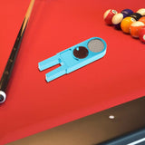 Maxbell Durable Tip Scuffer Burnisher Repair Tool Billiards Pool Tip Shaper Blue