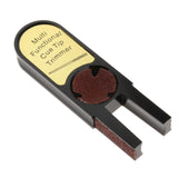 Maxbell Durable Tip Scuffer Burnisher Repair Tool Billiards Pool Tip Shaper Black